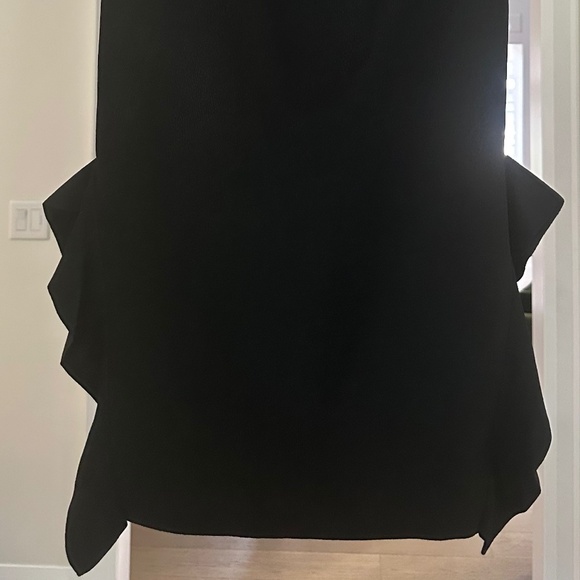 NWT - Opening Ceremony Black BodyCon Stretch Skirt with Side Ruffles - Size L - Picture 7 of 13